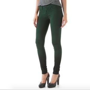 Rag & Bone Biscay Forest Green Ombré Leggings Jean